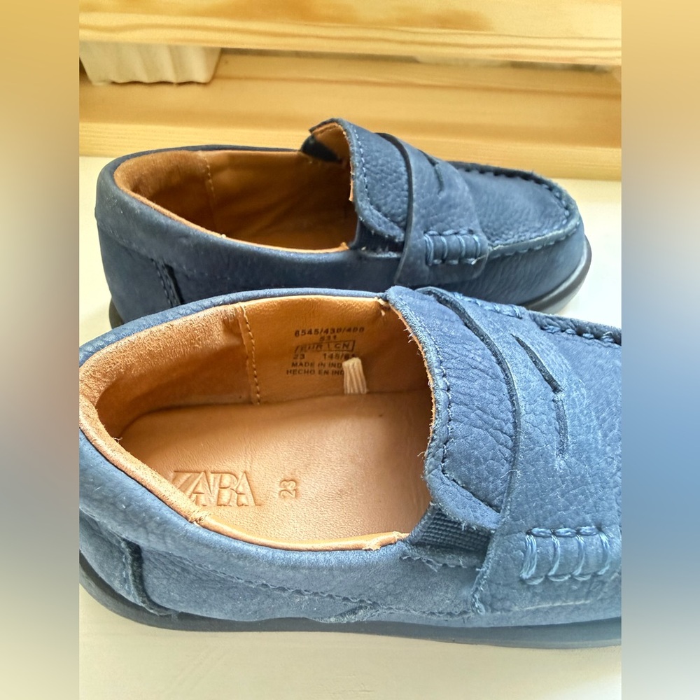 Zara Suede Penny Loafers - Kids Shoes - Picture 2 of 7